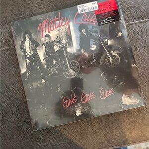 Mötley Crüe 'Girls Girls Girls' Vinyl LP - Black with Pink Logo
